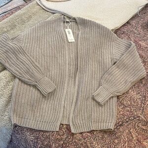 ZSupply Cozy Taupe Knit Sweater